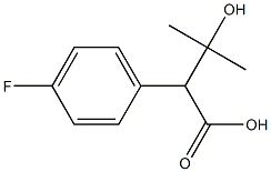 Benzeneacetic acid, 4-fluoro-a-(1-hydroxy-1-methylethyl)- Structure