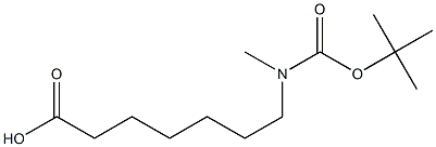 Heptanoic acid, 7-[[(1,1-dimethylethoxy)carbonyl]methylamino]- Structure