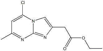 Imidazo[1,2-a]pyrimidine-2-acetic acid, 5-chloro-7-methyl-, ethyl ester Structure