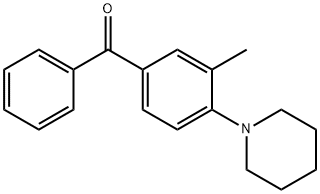 3-Methyl-4-(N-Piperidinyl)benzophenone Structure