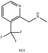 N-METHYL-1-(3-(TRIFLUOROMETHYL)PYRIDIN-2-YL)METHANAMINE HYDROCHLORIDE Structure