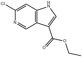 Ethyl 6-chloro-1H-pyrrolo[3,2-c]pyridine-3-carboxylate 구조식 이미지