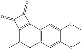 6,7-dimethoxy-3-methyl-3,4-dihydrocyclobuta[a]naphthalene-1,2-dione Structure