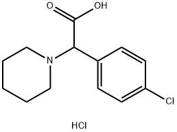 2-(4-CHLOROPHENYL)-2-(PIPERIDIN-1-YL)ACETIC ACID HCL Structure