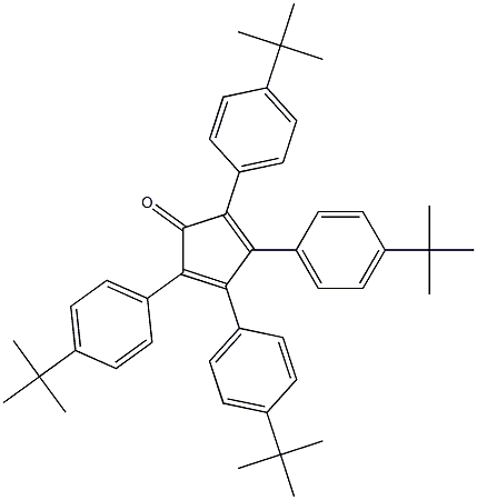 2,4-Cyclopentadien-1-one, 2,3,4,5-tetrakis[4-(1,1-dimethylethyl)phenyl]- Structure