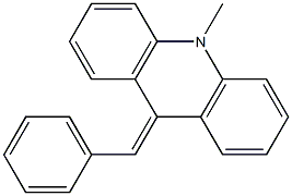 Acridine, 9,10-dihydro-10-methyl-9-(phenylmethylene)- Structure