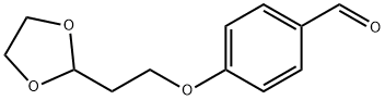 4-(2-(1,3-DIOXOLAN-2-YL)ETHOXY)BENZALDEHYDE 구조식 이미지