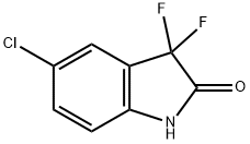 5-Chloro-3,3-difluoro-1,3-dihydro-indol-2-one Structure