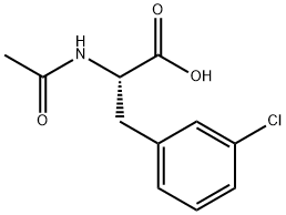 L-Phenylalanine, N-acetyl-3-chloro- Structure