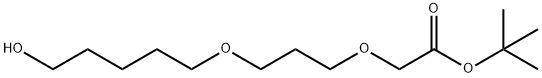tert-butyl 2-(3-((5-hydroxypentyl)oxy)propoxy)acetate Structure