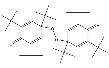 2,5-Cyclohexadien-1-one, 4,4'-dioxybis[2,4,6-tris(1,1-dimethylethyl)- 구조식 이미지