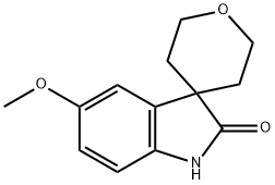 5-Methoxy-1H-spiro[indole-3,4-oxane]-2-one Structure