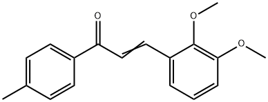 (2E)-3-(2,3-dimethoxyphenyl)-1-(4-methylphenyl)prop-2-en-1-one 구조식 이미지