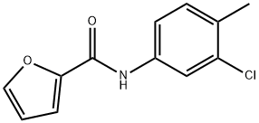 2-Furancarboxamide,N-(3-chloro-4-methylphenyl)- 구조식 이미지