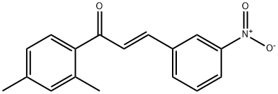 (2E)-1-(2,4-dimethylphenyl)-3-(3-nitrophenyl)prop-2-en-1-one 구조식 이미지