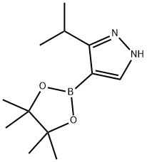 3-Isopropyl-4-(tetramethyl-1,3,2-dioxaborolan-2-yl)-1H-pyrazole Structure