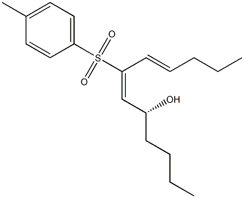 6,8-Dodecadien-5-ol, 7-[(4-methylphenyl)sulfonyl]-, (5R,6E,8E)- Structure