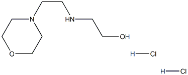 2-(2-morpholin-4-ylethylamino)ethanol:dihydrochloride Structure