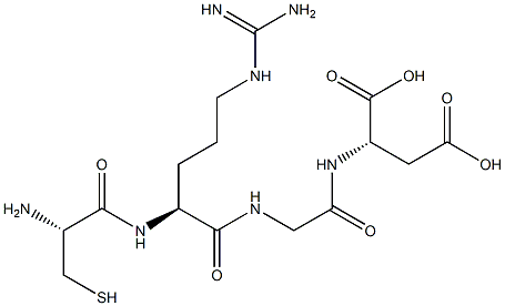 L-Aspartic acid, L-cysteinyl-L-arginylglycyl- Structure