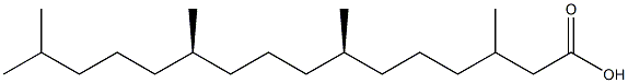 Hexadecanoic acid, 3,7,11,15-tetramethyl-, (7R,11R)- Structure