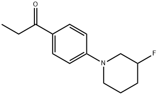 1-(4-(3-fluoropiperidin-1-yl)phenyl)propan-1-one Structure