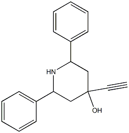 4-Piperidinol, 4-ethynyl-2,6-diphenyl- Structure