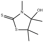 2-Thiazolidinethione, 4-hydroxy-3,4,5,5-tetramethyl- Structure