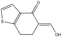 Benzo[b]thiophen-4(5H)-one, 6,7-dihydro-5-(hydroxymethylene)- Structure