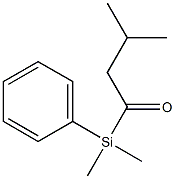 Silane, dimethyl(3-methyl-1-oxobutyl)phenyl- Structure