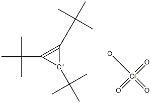 Cyclopropenylium, tris(1,1-dimethylethyl)-, perchlorate Structure