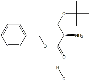 (R)-Benzyl 2-amino-3-(tert-butoxy)propanoate hydrochloride 구조식 이미지