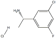 (S)-1-(3-Chloro-5-fluorophenyl)ethanamine hydrochloride Structure