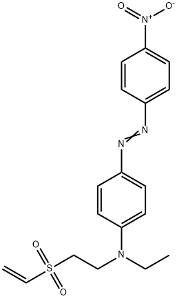 Benzenamine, N-[2-(ethenylsulfonyl)ethyl]-N-ethyl-4-[(4-nitrophenyl)azo]- Structure