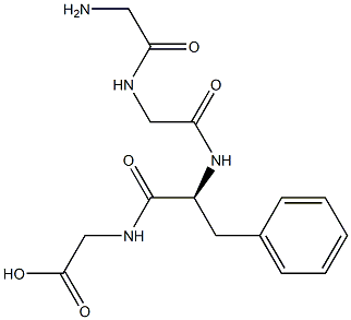 Glycine, glycylglycyl-L-phenylalanyl- Structure