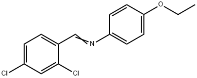 N-(2,4-dichlorobenzylidene)-4-ethoxyaniline Structure