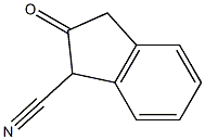 2-oxo-2,3-dihydro-1H-indene-1-carbonitrile 구조식 이미지