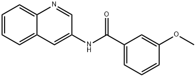 3-methoxy-N-quinolin-3-ylbenzamide 구조식 이미지