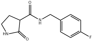 N-(4-fluorobenzyl)-2-oxopyrrolidine-3-carboxamide 구조식 이미지