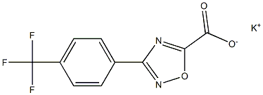 Potassium 3-(4-(trifluoromethyl)phenyl)-1,2,4-oxadiazole-5-carboxylate 구조식 이미지