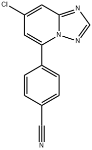 4-(7-chloro-[1,2,4]triazolo[1,5-a]pyridin-5-yl)benzonitrile Structure