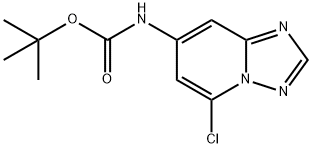 tert-butyl (5-chloro-[1,2,4]triazolo[1,5-a]pyridin-7-yl)carbamate Structure