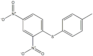 Benzene,1-[(4-methylphenyl)thio]-2,4-dinitro- 구조식 이미지