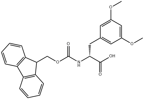 N-Fmoc-3,5-dimethoxy-D-phenylalanine Structure