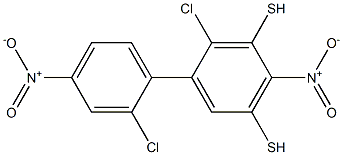 2-chloro-1-(2-chloro-4-nitro-phenyl)disulfanyl-4-nitro-benzene Structure