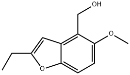 (2-ethyl-5-methoxybenzofuran-4-yl)methanol Structure