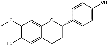 6,4'-Dihydroxy-7-methoxyflavan Structure