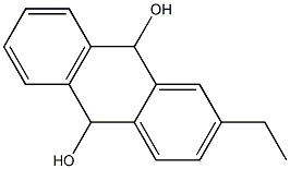 9,10-Anthracenediol, 2-ethyl-9,10-dihydro- 구조식 이미지