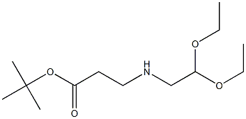 tert-butyl 3-[(2,2-diethoxyethyl)amino]propanoate Structure
