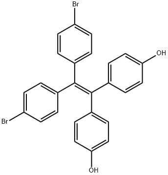 4,4'-(2,2-bis(4-bromophenyl)ethene-1,1-diyl)diphenol Structure