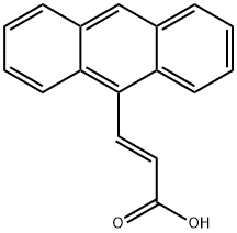 2-Propenoic acid, 3-(9-anthracenyl)-, (2E)- Structure